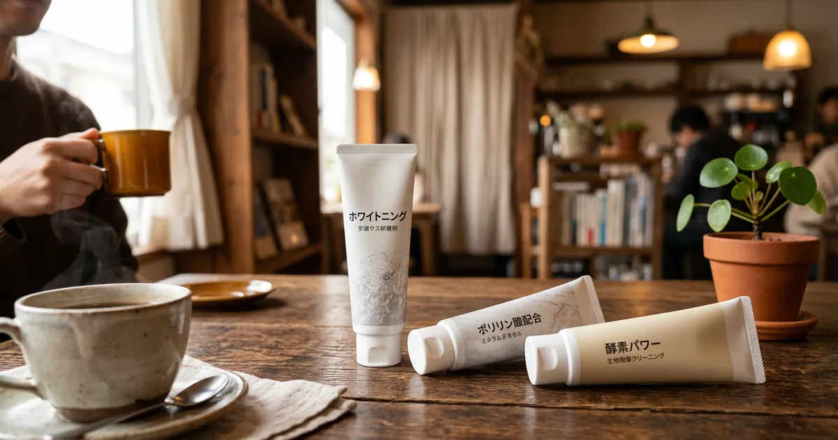 ステイン除去歯磨き粉の選び方【研磨剤・ポリリン酸・酵素の違いを解説】